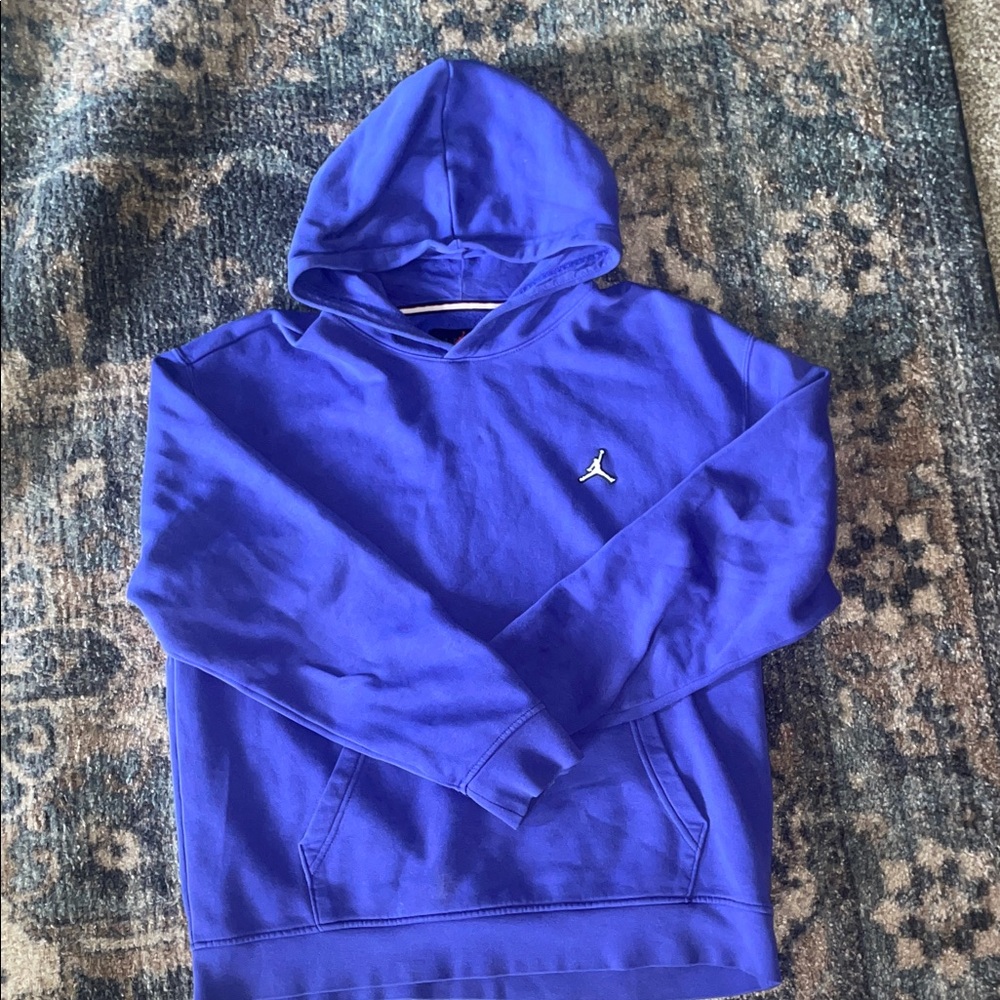 Jordan Royal Blue Hoodie with Iconic Logo
